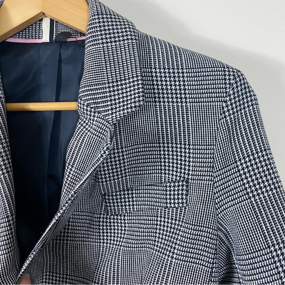 TOPSHOP Double Breasted Houndstooth Coat - US 2 - Picture 11 of 16